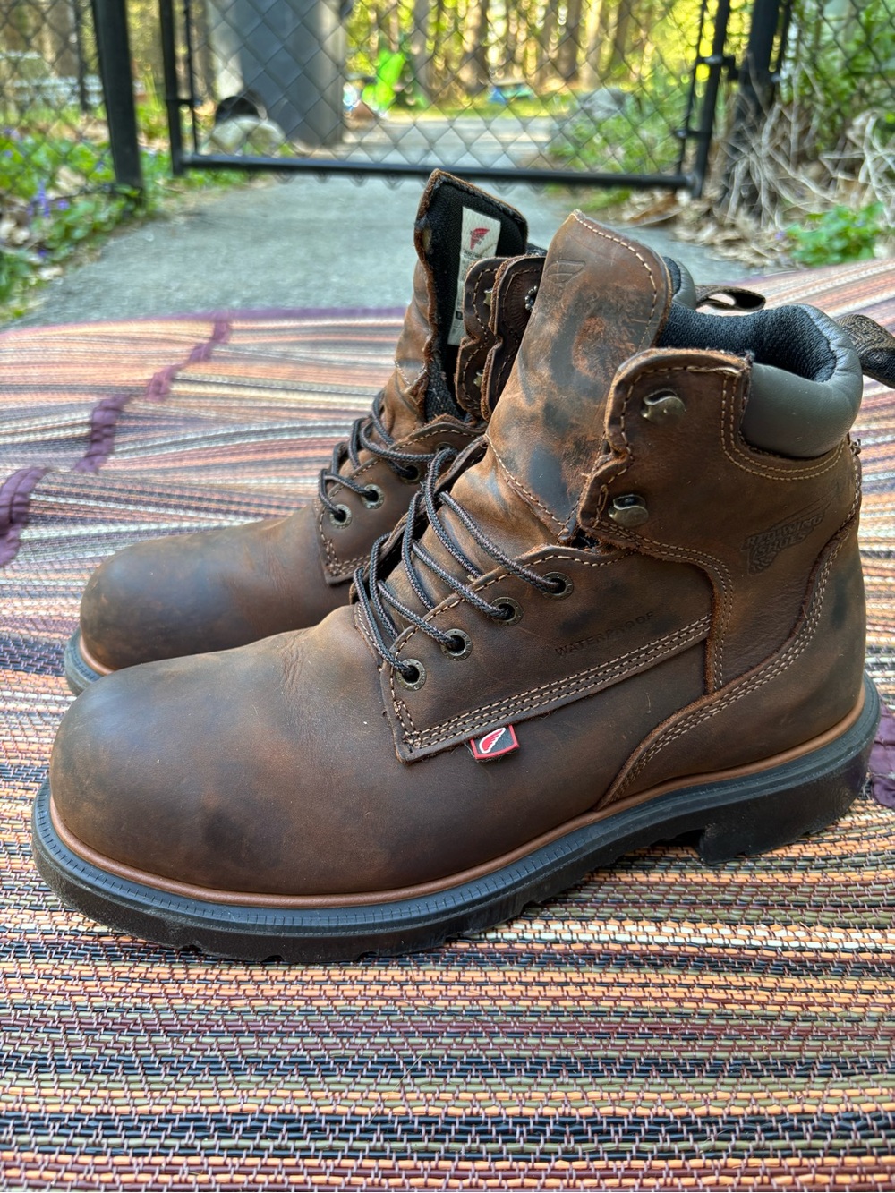 Red Wing Shoes Brown Men's Leather Work Boots
